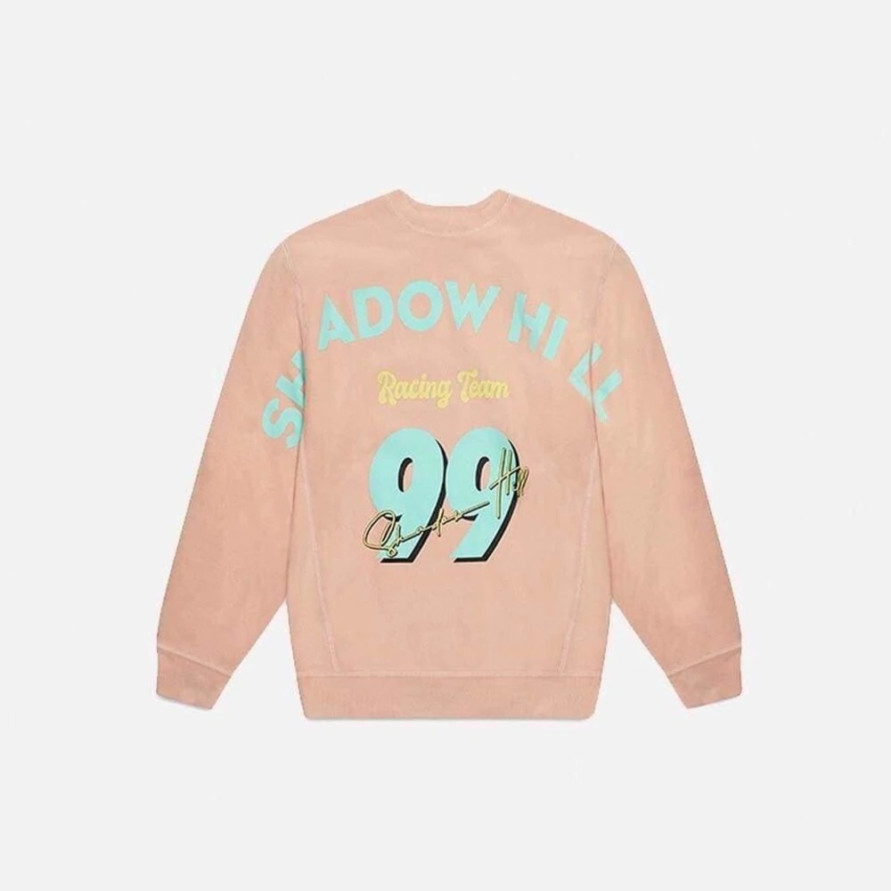 Shadow Hill racing crewneck in peach